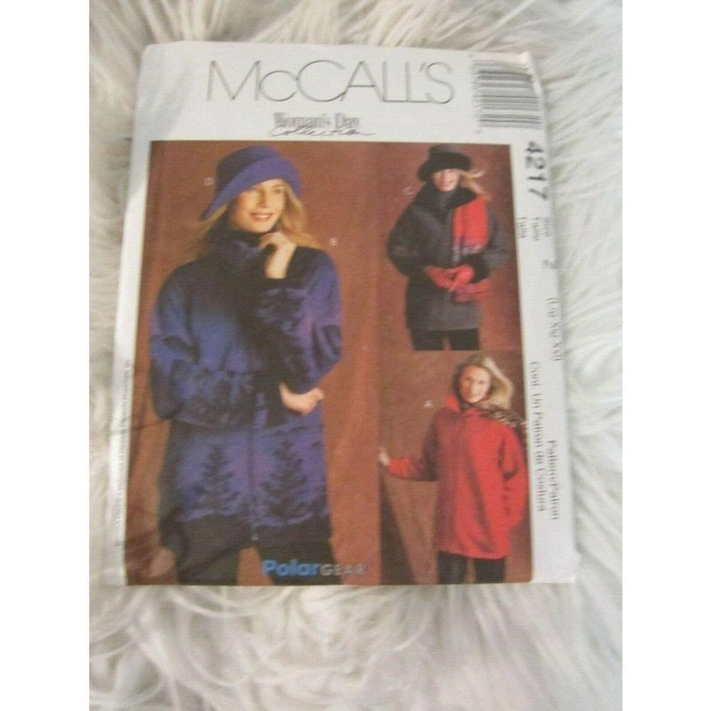 90s McCall’s 4277 Polar Gear Jacket + Hat Sewing Pattern Woman’s Day Uncut